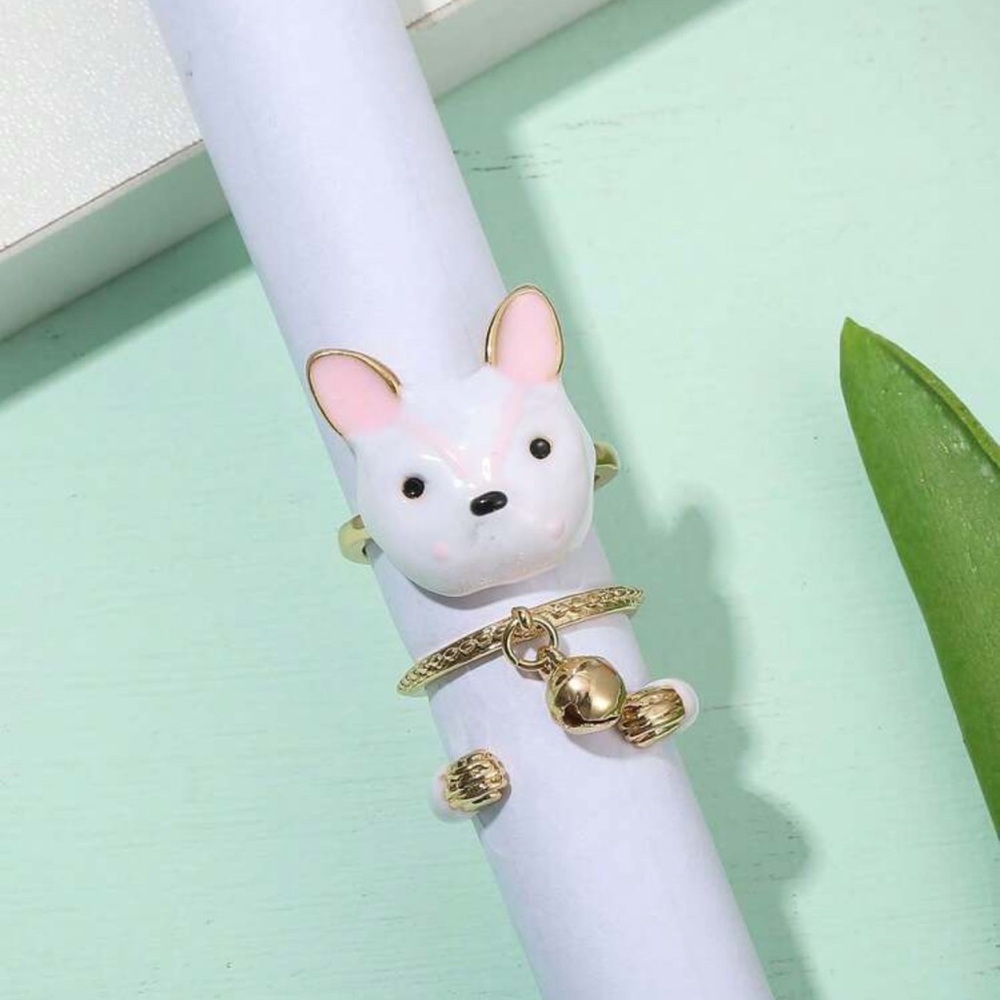 Cute Dog Adjustable Ring